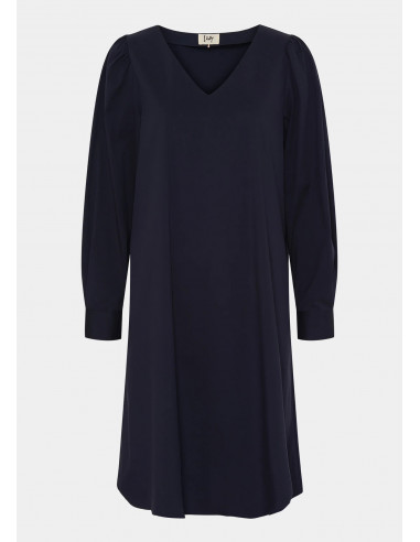 Isay Sigga V-neck Dress Navy