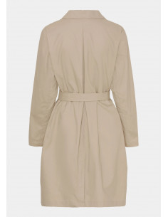 Isay Botelle Belt Coat Dark Sand 2