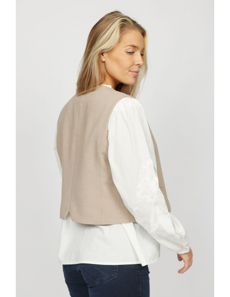2-biz Fablo Waistcoat Sand