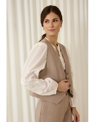 2-biz Fablo Waistcoat Sand