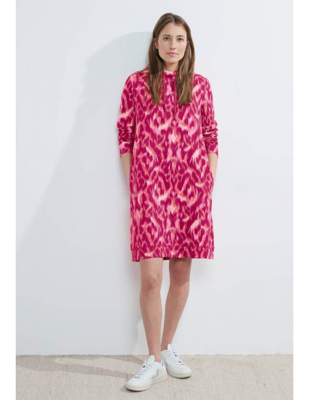 Cecil AOP Printed Dress Pink Sorbet